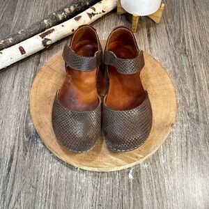 The Art Company 0384 Creta Shoes in Brown Textured Leather Size 40/10